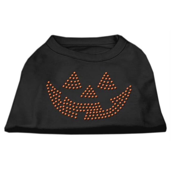 Jack O Lantern Rhinestone Shirts Black XS - 8