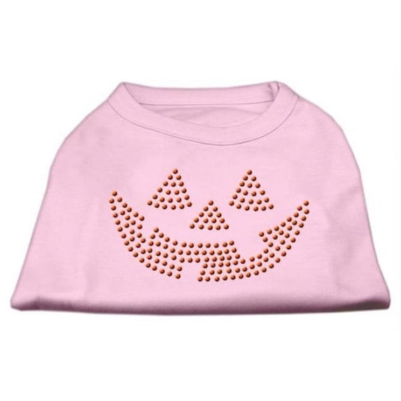 Jack O Lantern Rhinestone Shirts Light Pink S - 10