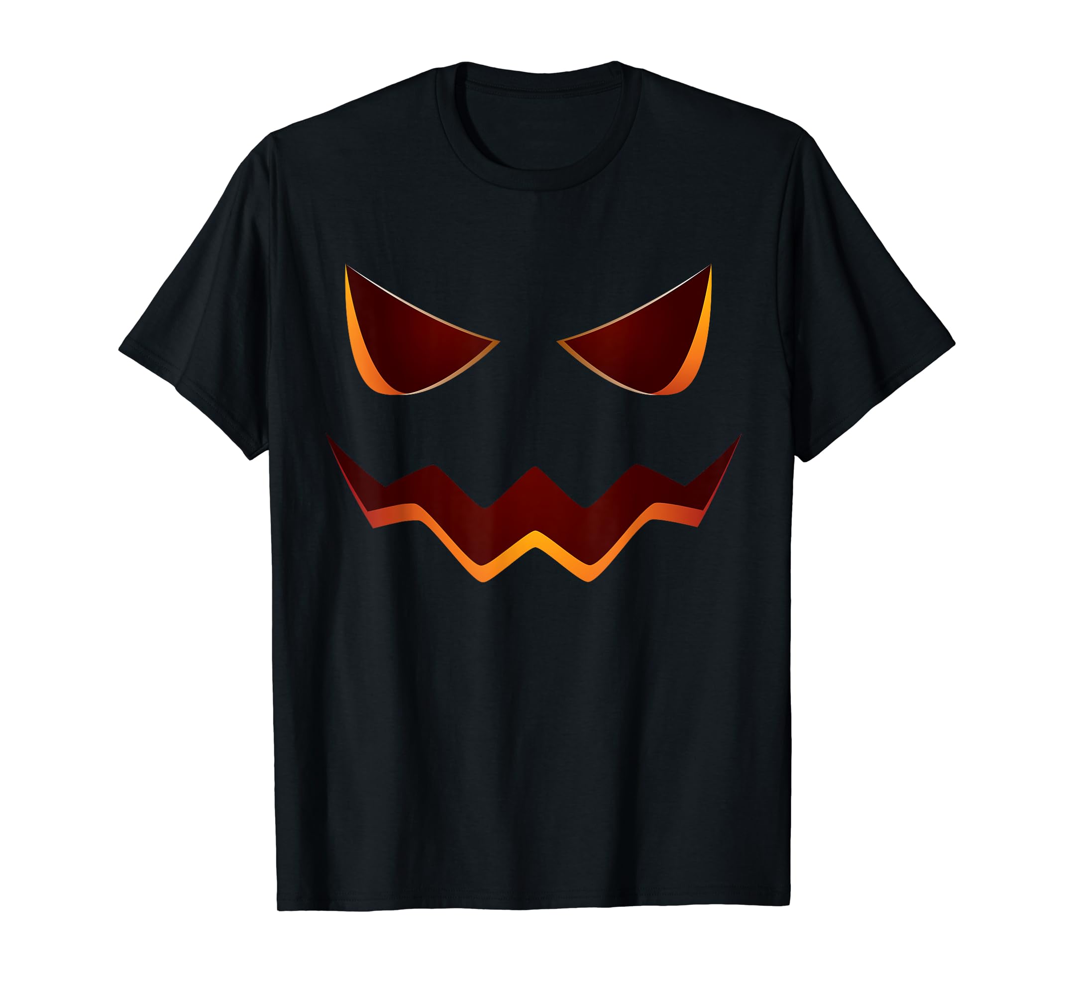 Jack O' Lantern Shirt Pumpkin Face Halloween Costume Gift T-Shirt ...
