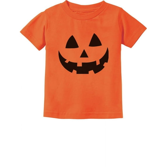 Jack O Lantern Spooky Pumpkin Face Shirt Boys Girls Toddler Halloween Costume Shirts for Kids 24M Orange