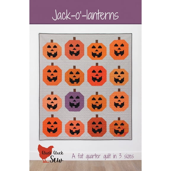 Jack-O-Lanterns Quilt Pattern by Cluck Cluck Sew