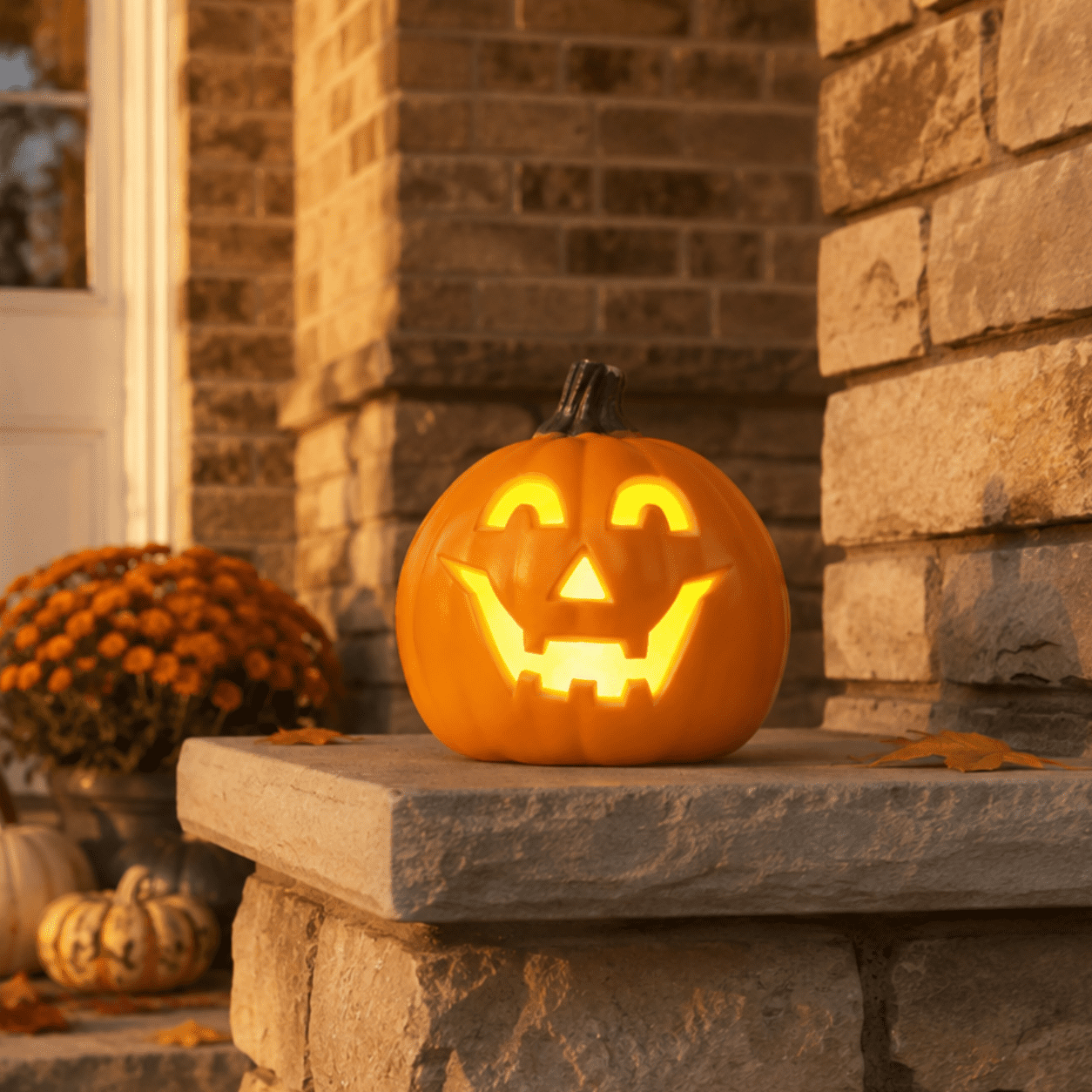 Jack O lantern - 6inch Battery Operated Lighted Halloween Pumpkin