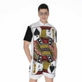 thumbnail image 1 of Jack Of Spades Playing Card Short Sleeve Men'S Rompers, King Card Poker Casual Summer Jumpsuits Outfit, 1 of 4