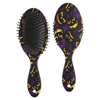 Jack Olantern Halloween Pattern Hair Brush,Girls Detangling Hair Brush,Glide Through Tangles with Ease for Wet & Dry Hair,8.8"X2.8"