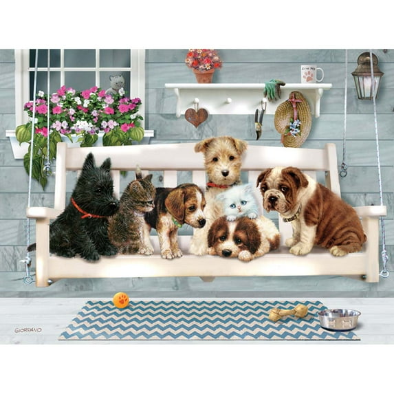 Jack Pine Puzzle - Porch Pals- 1000 Piece Jigsaw Puzzle