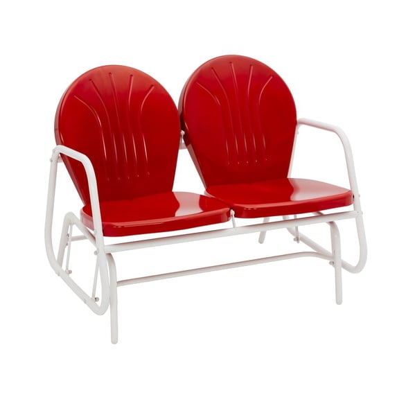 Jack Post 2 Red Steel Glider Chair