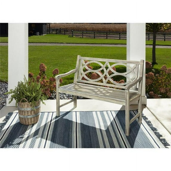 Jack Post 8068222 36 x 25 x 48 in. Wood Patio Bench, Gray