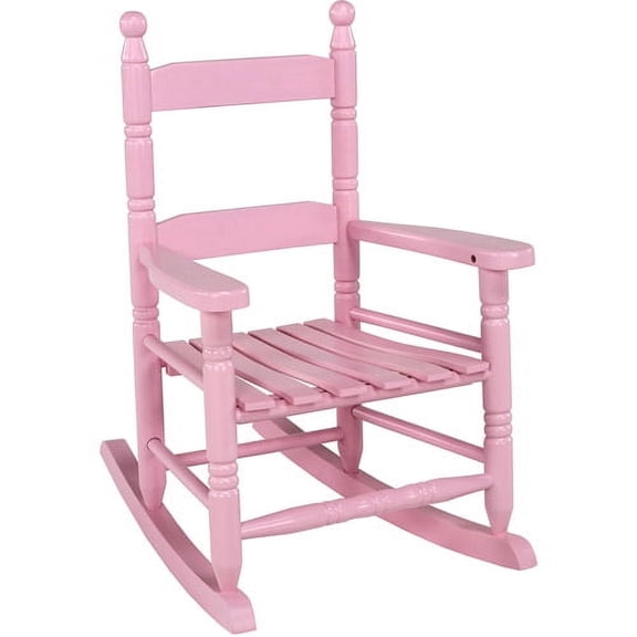 Jack Post Children's Indoor-Outdoor Hardwood Rocker in Pink Gloss Finish