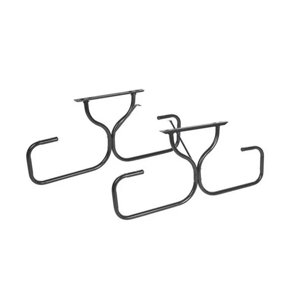 Jack Post Fiesta Charm Outdoor Steel Frame for Wooden Picnic Table, Black