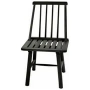 Jack Post Hardwood Classic Indoor & Outdoor Farmhouse Armless Chair, Black