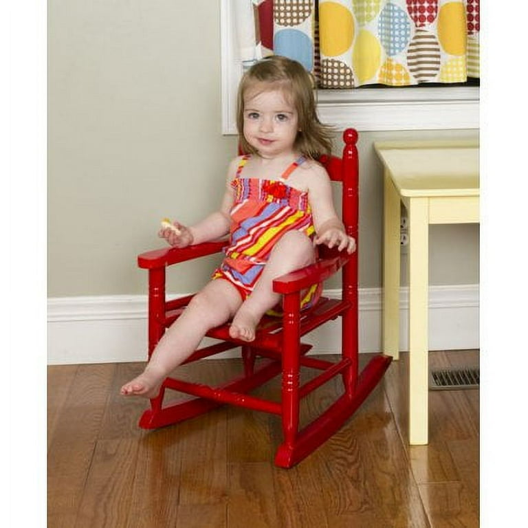Jack Post Small Wooden Rocking Chair for Children Ages 1-3, Indoor