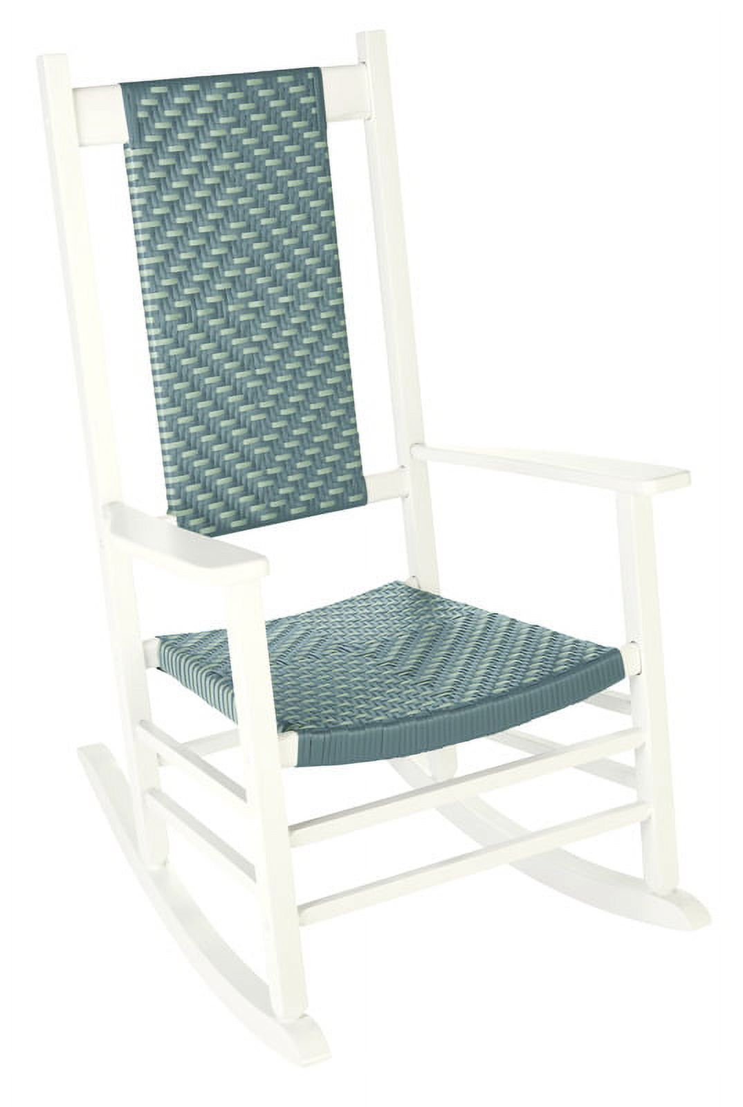 Jack Post Knollwood Rocker With Wicker In White & Gray - image 1 of 3