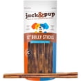 thumbnail image 1 of Jack&Pup 12" Thick Bully Sticks for Large Dogs, Single Ingredient Dog Chews, 10 pack, 1 of 7