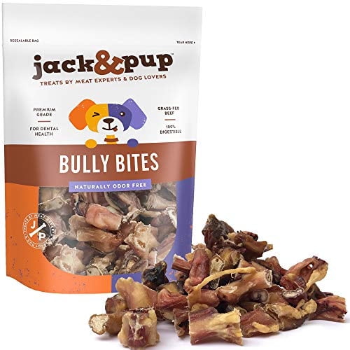 Jack&Pup Dog Chews Bites for Small & Medium Dogs, Single Ingredient Puppy Treat, 2 lb