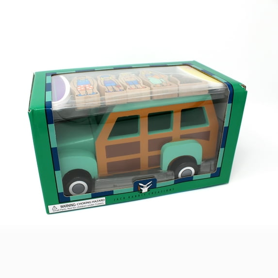 Jack Rabbit Creations Magnetic Wooden Surfer Truck Set