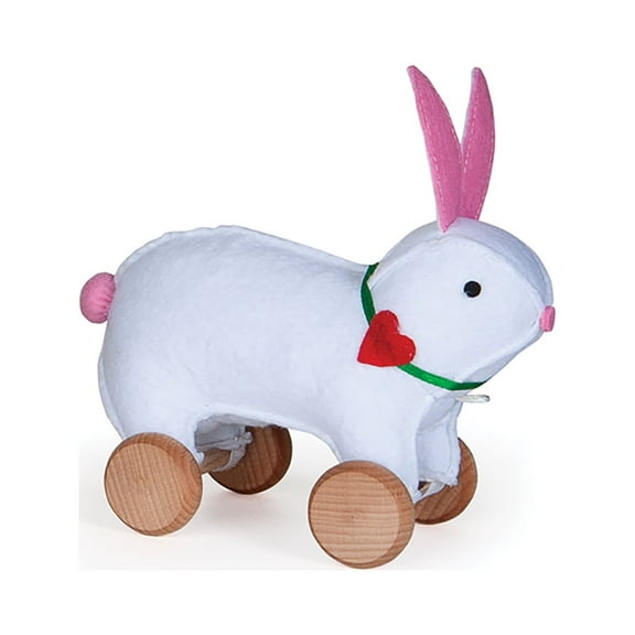 Jack Rabbit Creations Push Pull Rolling Bunny Toy