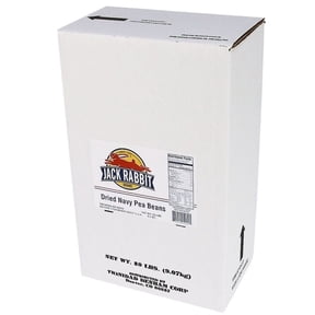Jack Rabbit Navy Beans - 20 lb. package, 1 package per case