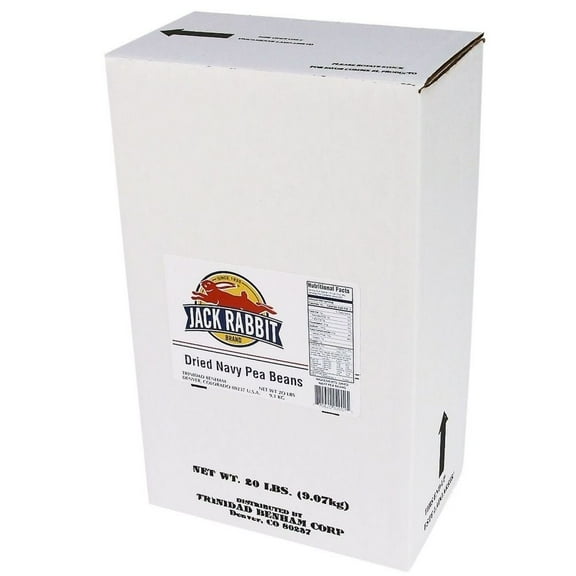 Jack Rabbit Navy Beans - 20 lb. package, 1 package per case