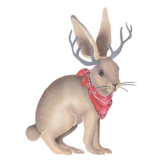 Jack Rabbit Wall Stencil - DEE648 by DeeSigns