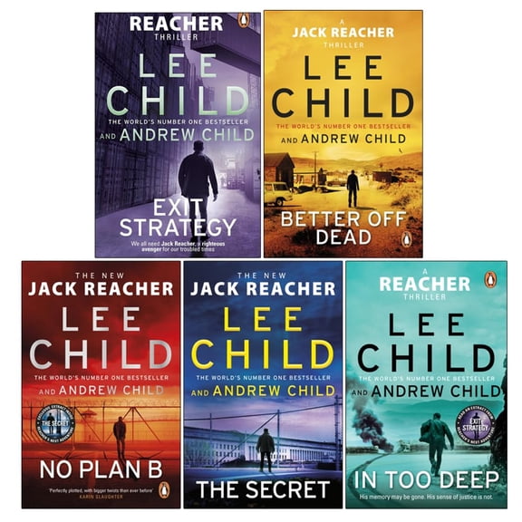 Jack Reacher Series (26-28) Collection 3 Books Set By Lee Child (Better Off Dead, No Plan B, The Secret)