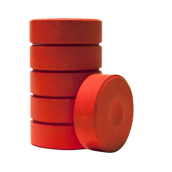 Richeson Tempera Cake Refill 6-Count Brilliant Red