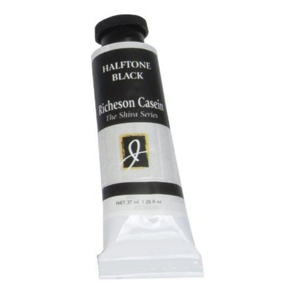Jack Richeson 37-Ml Artist Casein Colors, Halftine Black