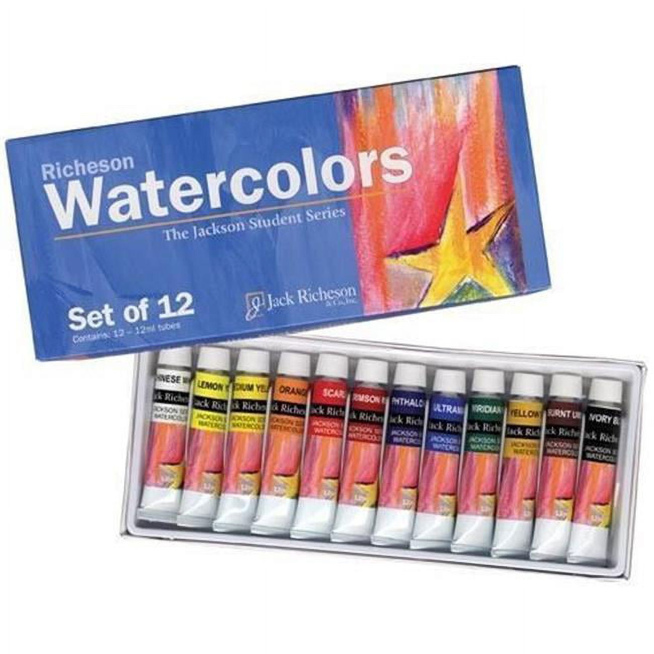 Paul Rubens Watercolor Paint, 36 Vibrant Colors Rich Pigments for Watercolor Painters, Students, Beginners, Hobbyist, Art Paintings (5ml Each Tube)