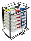 Richeson Tempera Cakes and Sets - 6 Tier Tempera Rack with 6, 6-Color Sets
