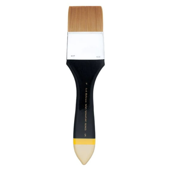 Jack Richeson 901020 9000 Series Synthetic Short Handle Watercolor Flat Brush, 2-Inch