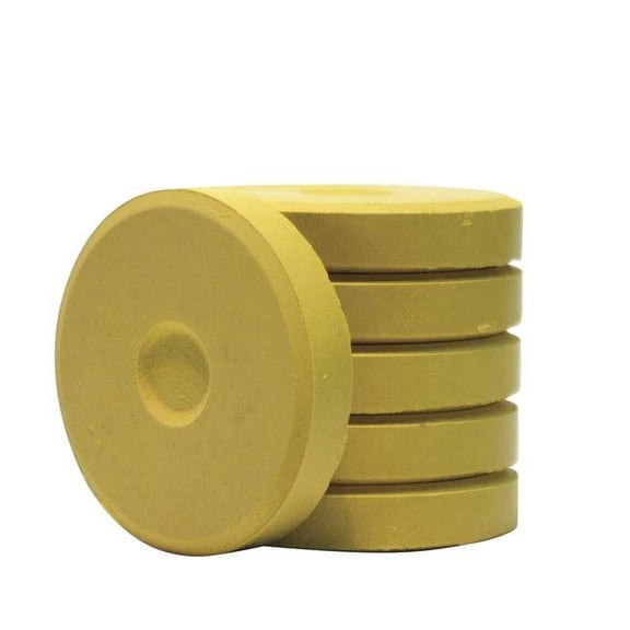 Jack Richeson & Co 1496084 1.63 x 0.31 in. Small Brilliant Paint Mini Tempera Cake - Yellow, Pack of 6