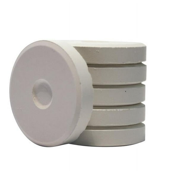 Jack Richeson & Co 1496090 1.63 x 0.31 in. Small Brilliant Paint Mini Tempera Cake - White, Pack of 6