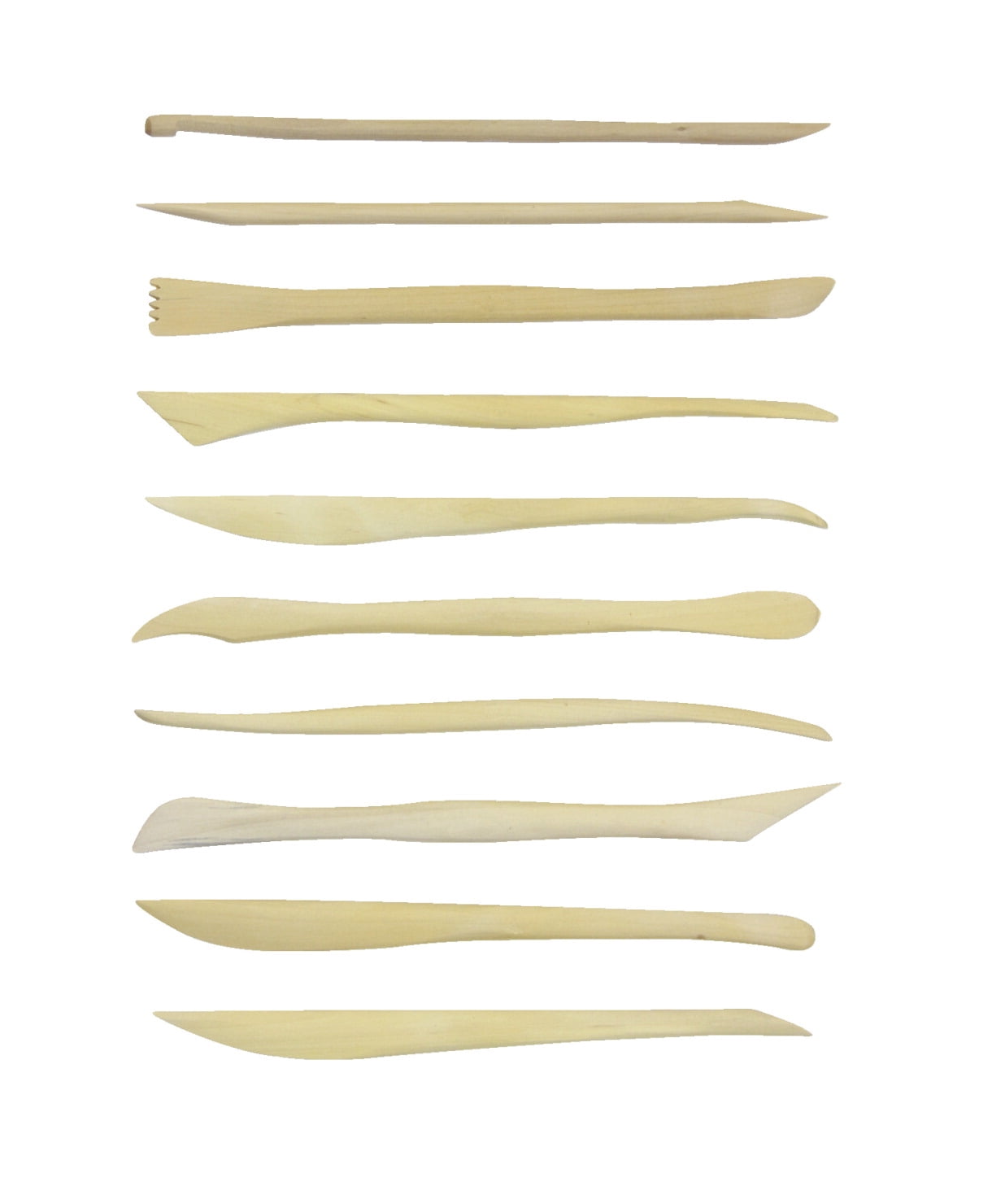 Jack Richeson Double Ended Mini Modeling Tool Set, 6 in, Wood, Set of 10