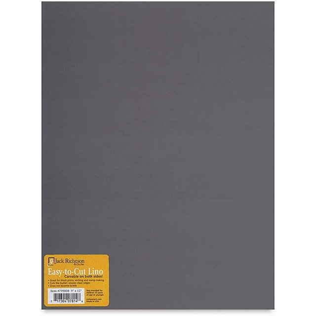 Jack Richeson Easy To Cut Unmounted 9 x 12 inch Linoleum Sheet for