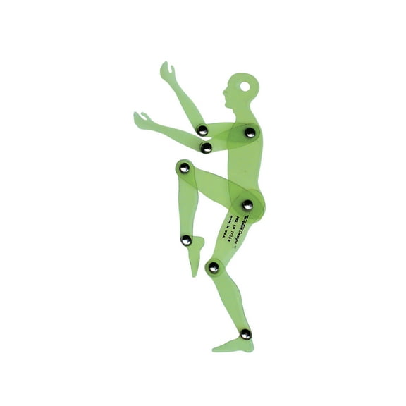 Jack Richeson Human Figure Positioning Template, 6-3/4 in, Green