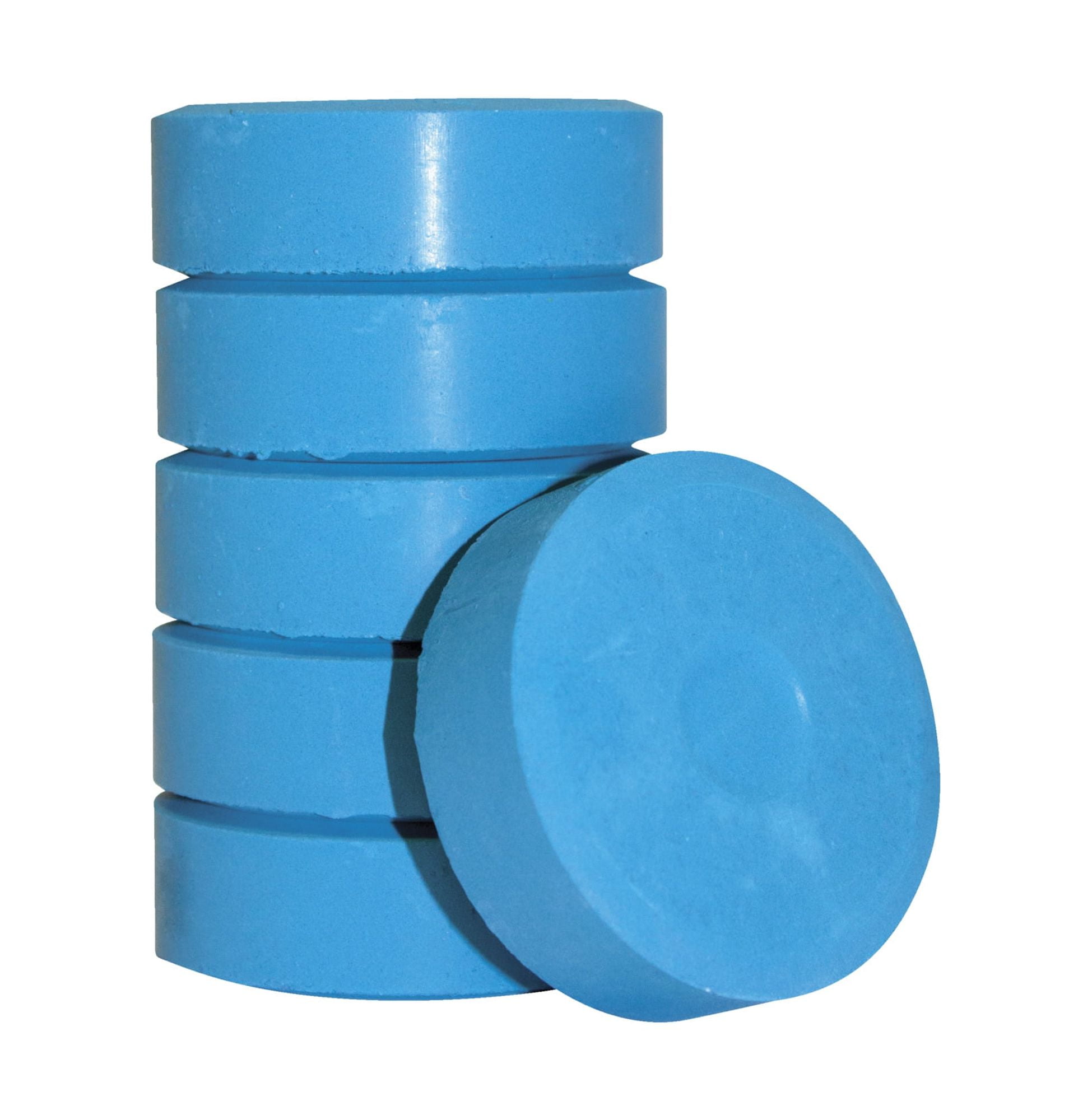 Jack Richeson Giant Tempera Paint Cakes, 2-1/4 x 3/4 Inches, Turquoise, Set of 6
