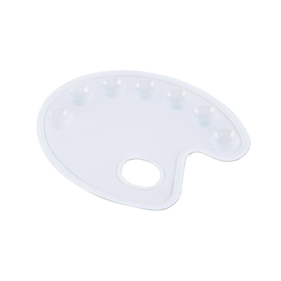 Jack Richeson Alvin Heritage Oval Plastic Palette, 9-1/2 X 6-1/2 in, 7 Wells