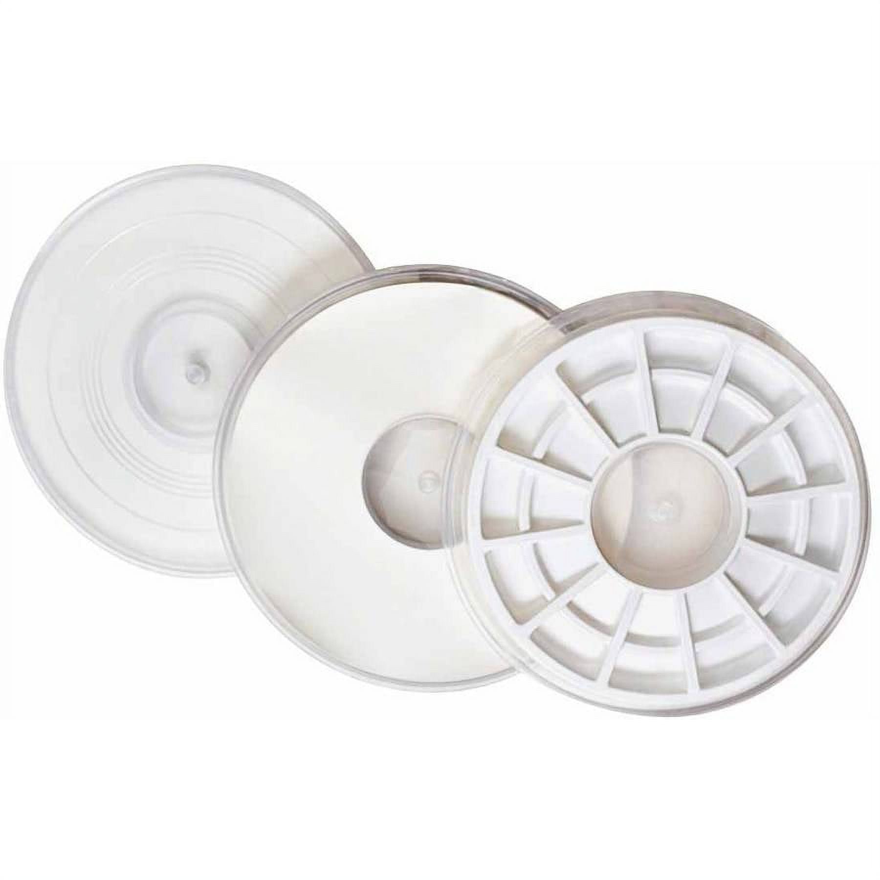 Jack Richeson Paint Saver Palette System with Plastic Insert, 11.5" x 1", 24 Wells, White