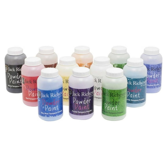 Jack Richeson Powder Paints, Assorted Colors, Set of 12