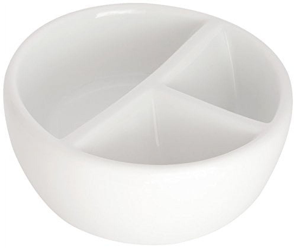 Jack Richeson – Round 3 Well Round Porcelain Mixing Bowl Palette