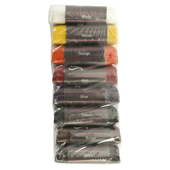 Jack Richeson Semi-Moist Tempera Cake Refill, Assorted Colors, Set of 8