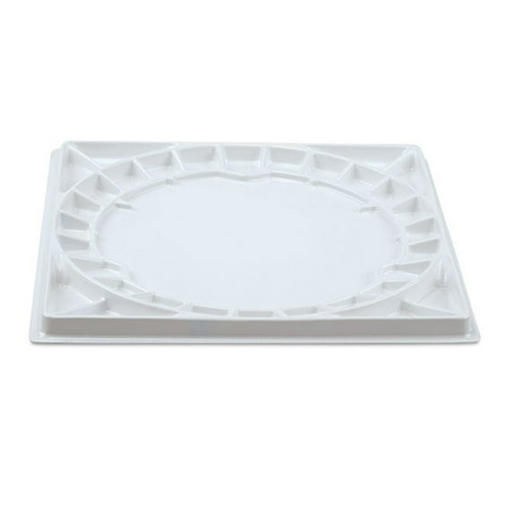 Jack Richeson Stephen Quiller Plastic Paint Palette, 14 3/4 by 14 3/4 inches
