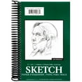 thumbnail image 1 of jack richeson 100% sulphite spiral binding high quality sketch pad, 60 lb, 5-1/2 x 8-1/2 in, 100 sheets, white, 1 of 1