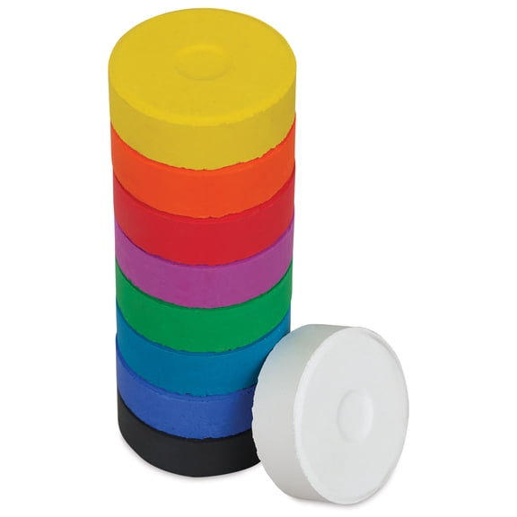 Blick Essentials Tempera Cakes - Set of 9, Large, Assorted Color