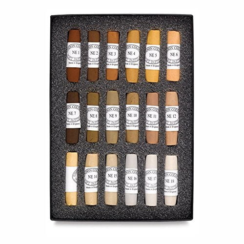 Jack Richeson Unison Pastel Morbidi, Set 18 Colori Terre Naturali, Fatti A Mano In Inghilterra
