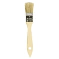 thumbnail image 1 of Jack Richeson Flat Natural White Bristle Wood Handle Paint Brush, 1 in, 1 of 1