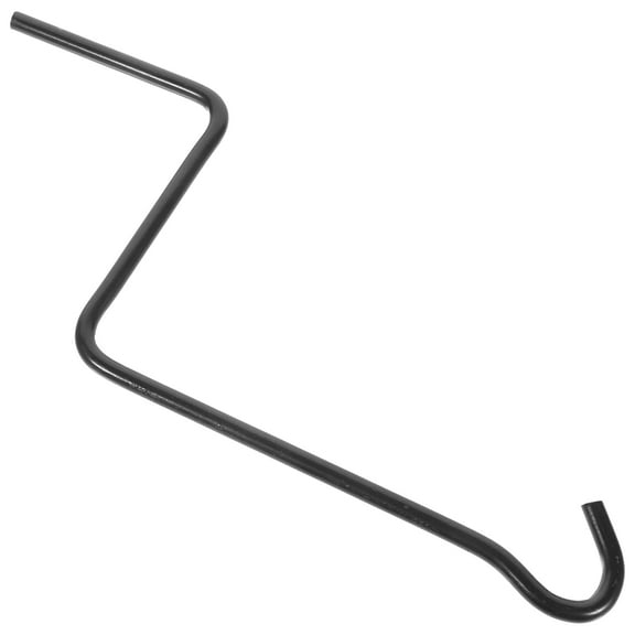 Black Steel Hand Operated Jack Handle with Straight Hook for Comfortable Grip and Easy Connection