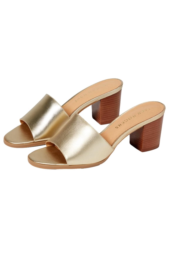 Sabrina Mid HeeI Platinum  111221HL03-042 Women's Size 7