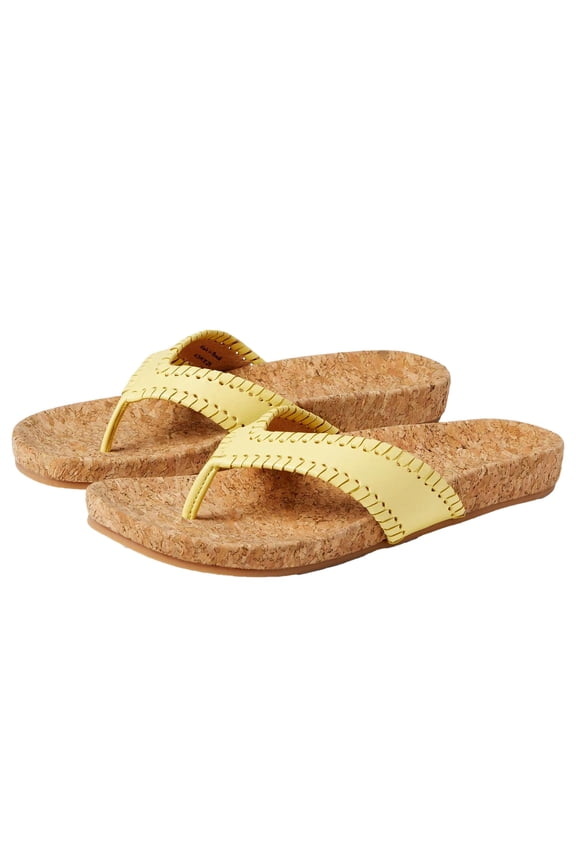 Thelma Comfort Flip-FIop Butter / Butter  111221SA13-704 Women's Size 8