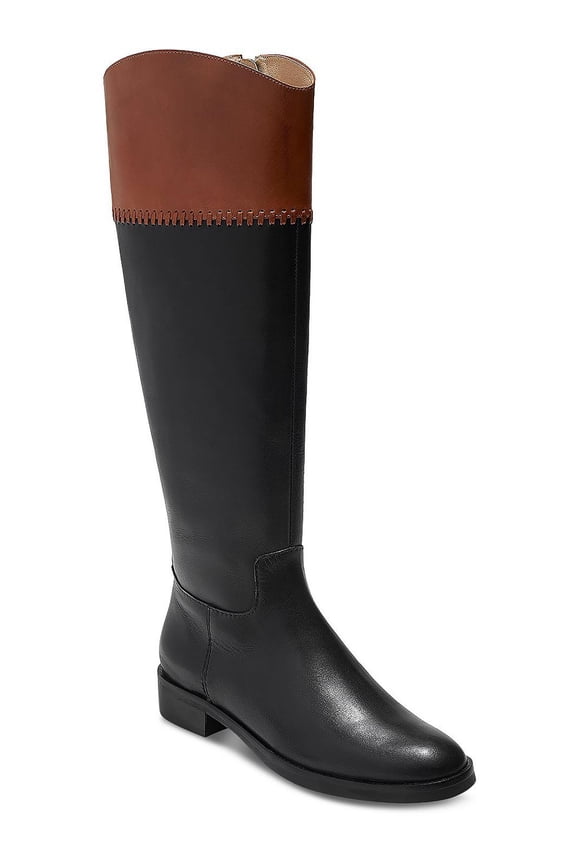 Womens Adaline Leather Tall Knee-High Boots