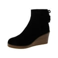 thumbnail image 1 of Jack Rogers Womens Banbury Wedge Bootie Leather Strappy Wedge Boots, 1 of 1